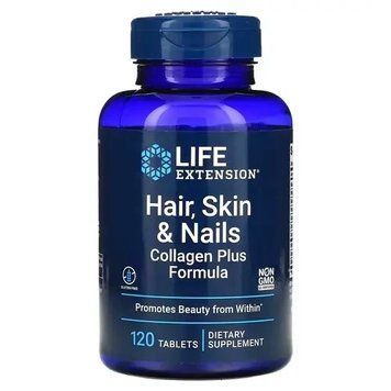 Life ExtensionВИТАМІНИ ДЛЯ ВОЛОССЯ ШКІРИ НІГТІВ Plus Formula 120 табл. 5257 фото
